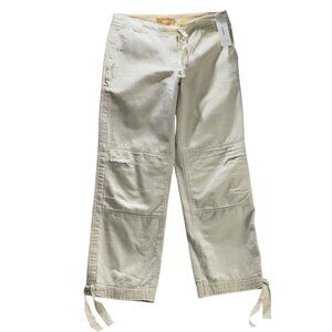 DKNY Pure Womens Beige Cargo Pants Cotton Size 4 NEW